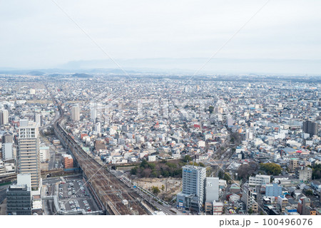 【岐阜駅】岐阜市の街並みと鉄道風景 【岐阜駅】岐阜市の街並みと鉄道風景 100496076