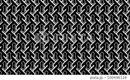 金網 フェンスパターン シームレス ベクターイラスト 100496126
