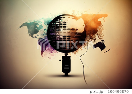 International world voice day abstract illustration generative ai International world voice day abstract illustration generative ai 100496870
