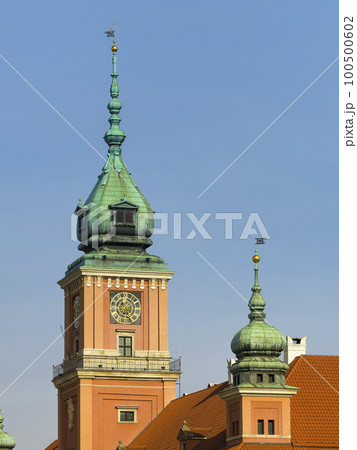 ポーランド・ワルシャワ王宮の時計塔 / The Royal Castle, Warsaw 100500602