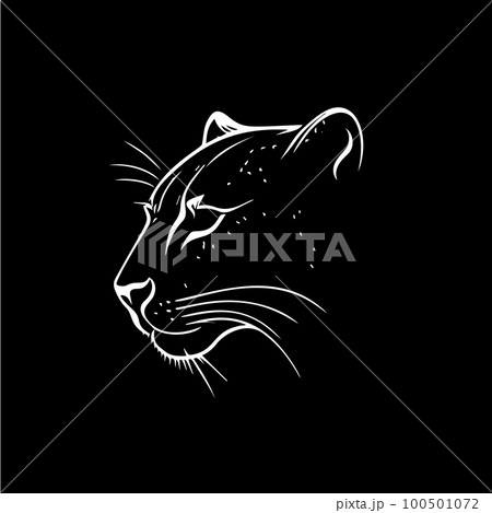 Black Panther Jaguar Head Tattoo Design