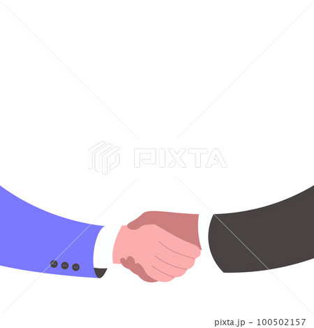 Two Hands holding object. Finger pointing up and down. Handshake. Single main vector illustration on white background. Bright color cartoon for combine. Two Hands holding object. Finger pointing up and down. Handshake. Single main vector illustration on white background. Bright color cartoon for combine. 100502157