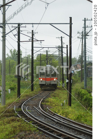 北陸鉄道　石川線　鶴来ー東鶴来　7000系　クハ7111 100502420