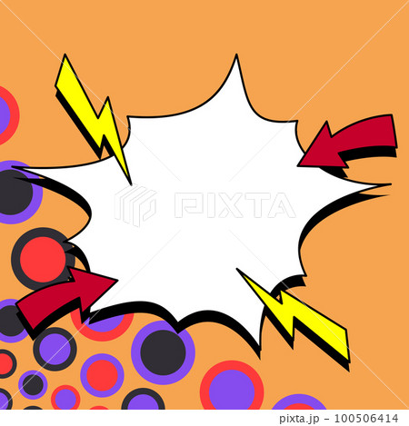 Comics Design Frames. Photo Frame Set With Explosion Bubbles For Add Collage, Funny Cute Comic Photos Collection For Promotion 100506414