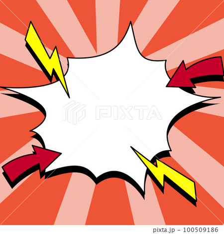 Comic Blank Speech Bubble With Copy Space And Colorful Doodles. Design Of Empty Template In Explosion Framework Representing Social Media Messaging And Connecting. Comic Blank Speech Bubble With Copy Space And Colorful Doodles. Design Of Empty Template In Explosion Framework Representing Social Media Messaging And Connecting. 100509186