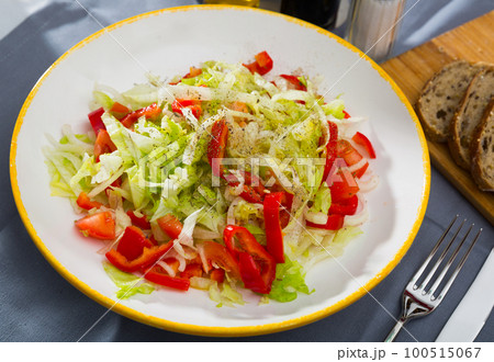 Light salad with fresh vegetables 100515067