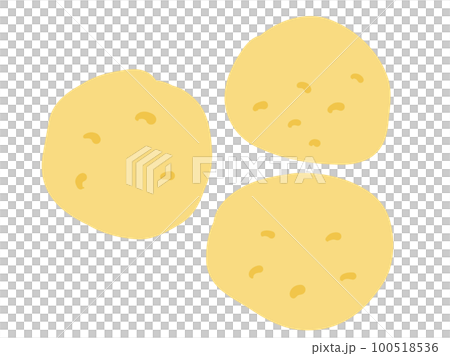 かわいいじゃがいもの男爵/手描きイラスト素材 かわいいじゃがいもの男爵/手描きイラスト素材 100518536