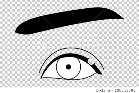 医療イラスト、眼病・ものもらい(外麦粒腫)の線画イラスト 医療イラスト、眼病・ものもらい(外麦粒腫)の線画イラスト 100518598