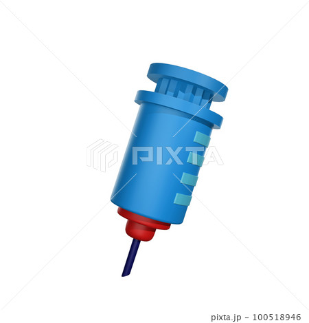 3d icon Syringe Medical theme 100518946
