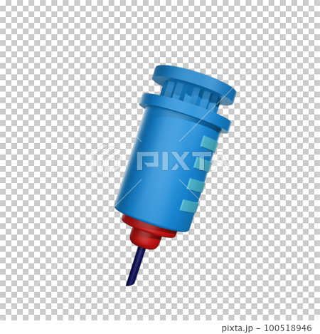3d icon Syringe Medical theme 100518946