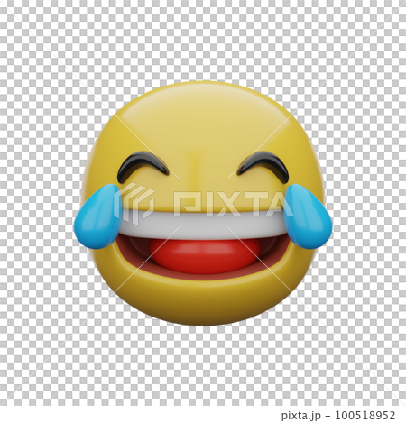 3d emoji face with tears of joy 100518952