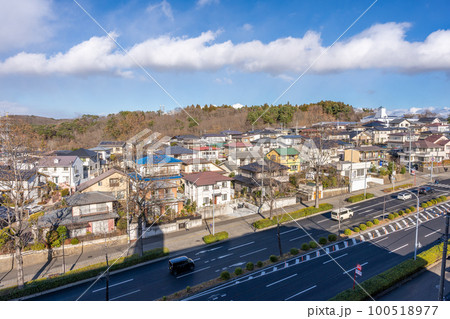仙台市　青葉区　水の森　町並み 100518977
