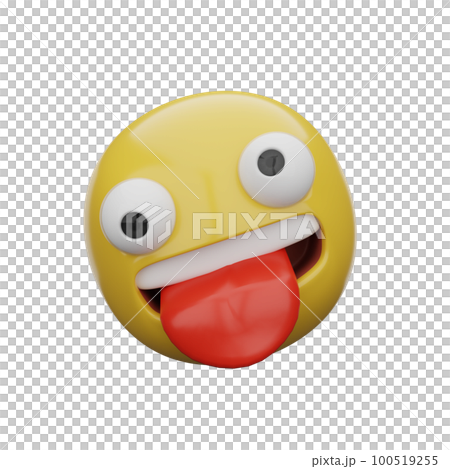 3d emoji Zany Face 100519255