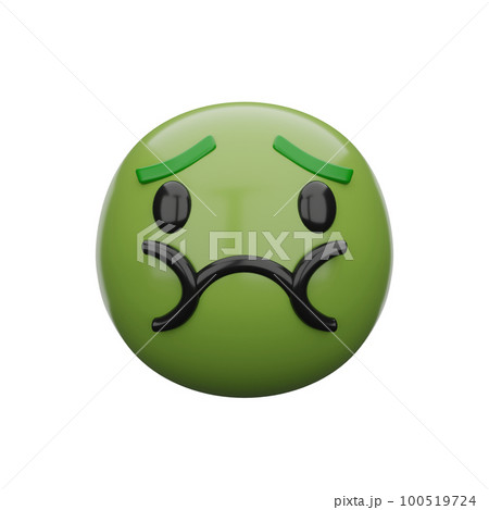 3d emoji Nauseated Face 100519724