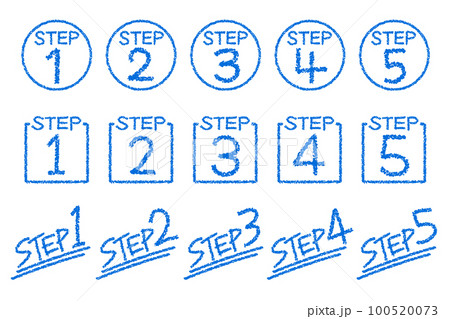 クレヨン素材　手描きのいろいろなSTEPセット 100520073