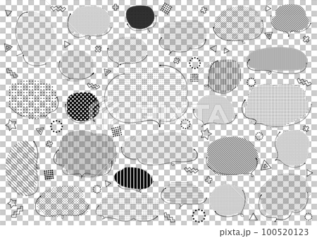 Ballpoint pen balloon set monochrome 100520123