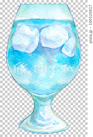 カクテル　水彩イラスト 100520817