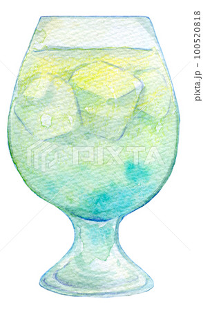 カクテル 水彩イラスト カクテル 水彩イラスト 100520818