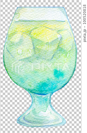 カクテル 水彩イラスト カクテル 水彩イラスト 100520818
