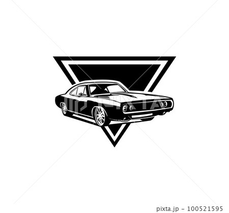 isolated american muscle car illustration vector isolated american muscle car illustration vector 100521595