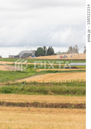 北海道上富良野町の夏の風景 北海道上富良野町の夏の風景 100522314