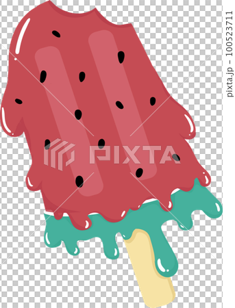 colourful summer fresh fruit juicy ice cream popsicle and waffle cone cartoon hand drawing graphic colourful summer fresh fruit juicy ice cream popsicle and waffle cone cartoon hand drawing graphic 100523711