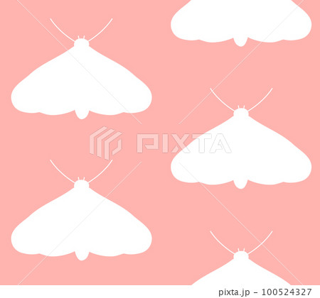 Vector seamless pattern of moth silhouette Vector seamless pattern of moth silhouette 100524327