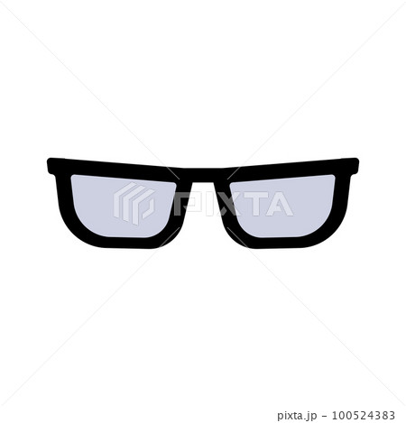 Vector flat glasses 100524383
