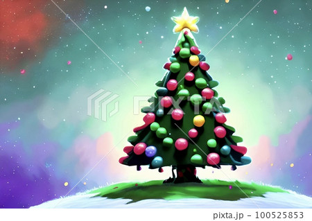 クリスマスツリー 100525853