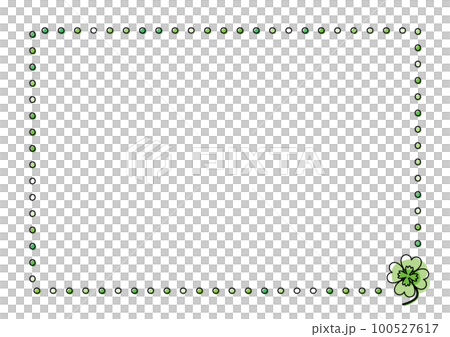 There is a four-leaf clover frame and main line 100527617