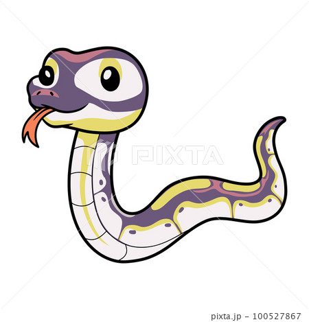 Cute banana pastel ball python cartoon 100527867