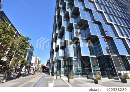 天神ビジネスセンタービル　天神ビッグバン風景　明治通り　福岡市中央区天神 100528280
