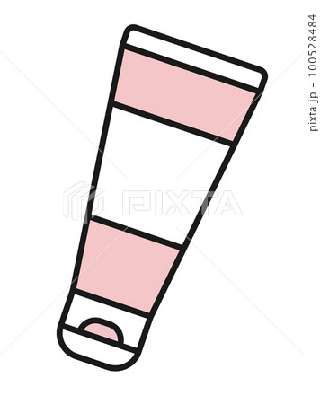 Simple flat vector illustration of cream tube. Facial scrub. Cosmetical tools 100528484