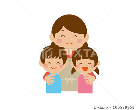 お母さんと子供たち 100529959