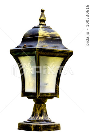 vintage lamp isolated vintage lamp isolated 100530616