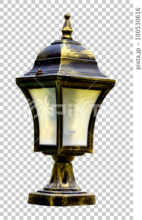 vintage lamp isolated vintage lamp isolated 100530616