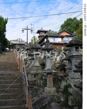 肥後本妙寺の石階段　（熊本市） 100530810