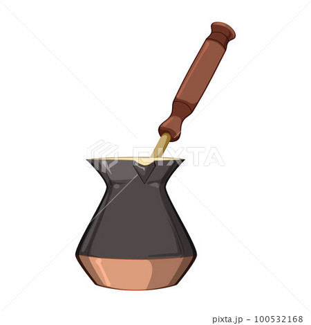 caffeine cezve coffee cartoon vector illustration caffeine cezve coffee cartoon vector illustration 100532168