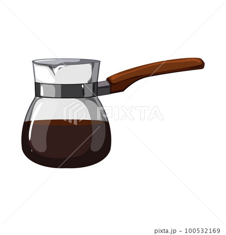 vintage cezve coffee cartoon vector illustration vintage cezve coffee cartoon vector illustration 100532169