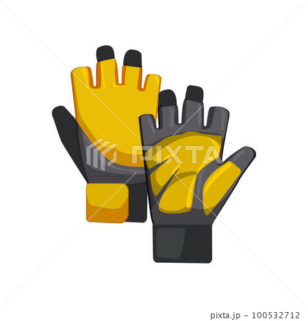 sport fitness gloves cartoon vector illustration 100532712