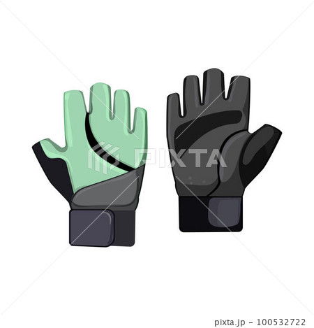 gym fitness gloves cartoon vector illustration gym fitness gloves cartoon vector illustration 100532722