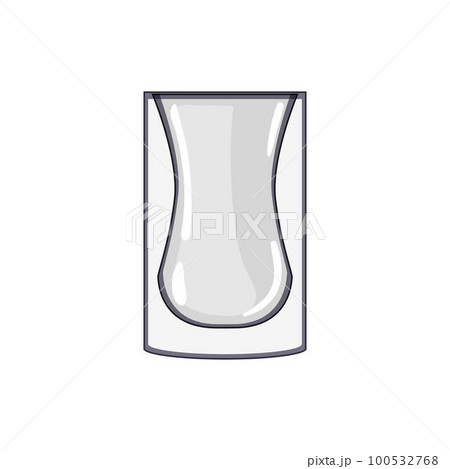 espresso coffee glass cartoon vector illustration 100532768