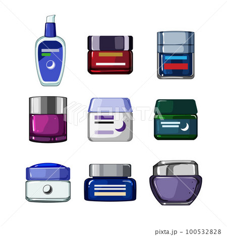 night cream set cartoon vector illustration night cream set cartoon vector illustration 100532828