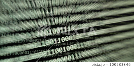 Programming code typing. Information technology website coding 100533346