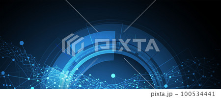 Quantum processing. Deep learning artificial intelligence. Future new technology for business or science presentation Quantum processing. Deep learning artificial intelligence. Future new technology for business or science presentation 100534441
