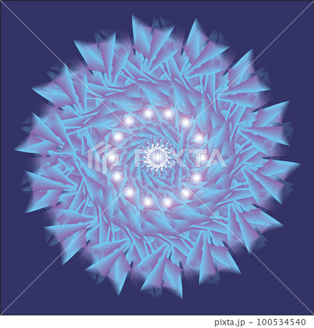 Colorful card with mandala. Colorful card with mandala. 100534540