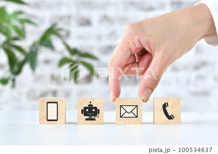 問い合わせの手段を選ぶイメージ 100534637