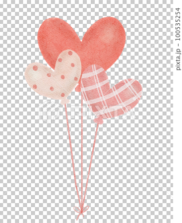 cute sweet whimsical watercolour heart shape balloons hand painting love valentine cute sweet whimsical watercolour heart shape balloons hand painting love valentine 100535254