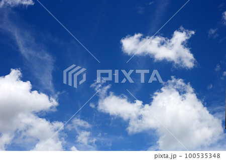 Blue sky with white clouds Blue sky with white clouds 100535348