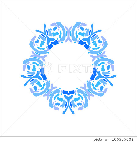 Ornamental doodle frame. Hand drawn design element. Decorative colorful detail for cards, prints, poster, stationery, textile, stickers. Ornamental doodle frame. Hand drawn design element. Decorative colorful detail for cards, prints, poster, stationery, textile, stickers. 100535602